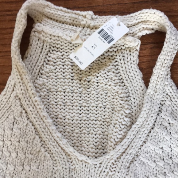 Anthropologie Sweaters - Off white  Anthropologie racer back sweater. NWT